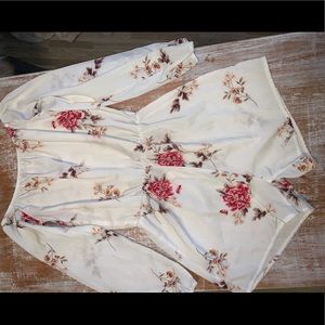 White floral romper